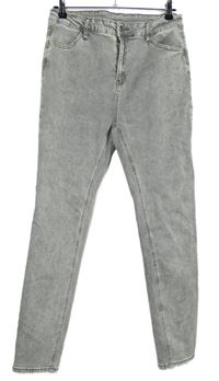 Dámské šedé skinny rifle Shein 