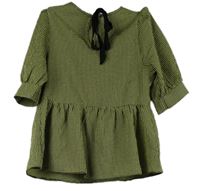 Dámská žluto-černá kostkovaná peplum halenka New Look 