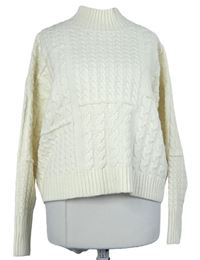 Dámský smetanový vzorovaný svetr New Look 