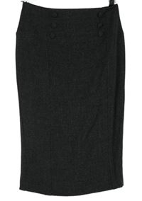 Dámská tmavošedá pouzdrová midi sukně zn. Papaya 