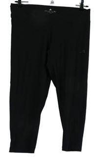 Dámské černé capri sportovní funkční legíny Adidas 