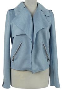 Dámský světlemodrý semišový cardigán River Island 