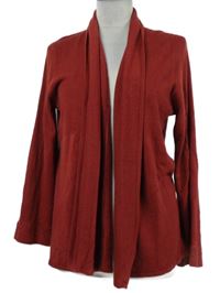 Dámský karmínový svetrový cardigán 