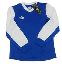 Modro-bílé sportovní triko s logem Umbro