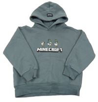 Tmavomodrá mikina s Minecraft a kapucí Zara