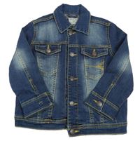 Tmavomodrá riflová bunda Mango