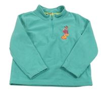 Modrá fleecová mikina s obrázke papagino