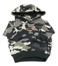 Army mikina s nápisem a kapucí Next