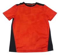 Červeno-černé sportovní tričko C&A