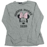 Šedé pyžamové triko s Minnie Disney