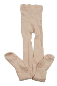 Světlerůžové vzorované punčocháče H&M