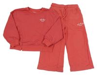 2Set - Jahodová mikina s nápisem a hvězdičkami + tepláky PRIMARK