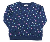 Tmavomodrá puntíkatá mikina M&S