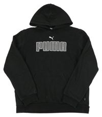 Černá mikina s kapucí Puma