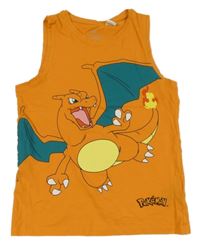 Oranžové tílko s Pokémony H&M
