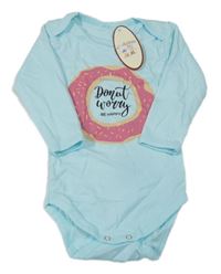 Nové - Světlemodré body s donutem 