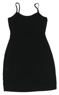 Černé žebrované šaty New Look 