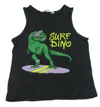 Tmavošedé tílko s dinosaurem H&M