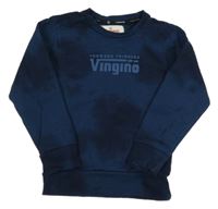 Tmavomodrá batikovaná mikina s logem Vingino 