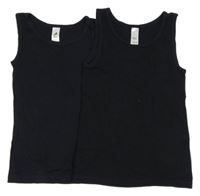 2x - Černý nátělník C&A