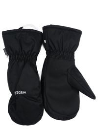 Černé šusťákové zimní palcové rukavice Decathlon