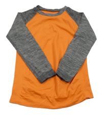 Oranžovo-šedé funkční spodní triko Pocopiano