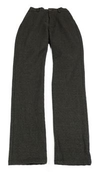 Hnědo-černé koskované vlněné kalhoty Next