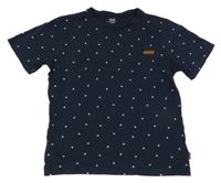 Tmavomodré tričko se vzorem Yigga