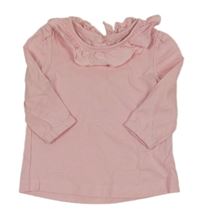 Světlerůžové triko s volánky Matalan