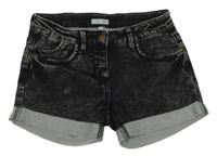 Černé plísňové riflové kraťasy Lemon Beret 