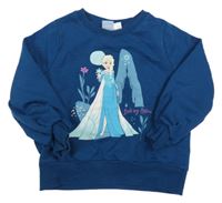 Tmavomodrá mikina s Elsou Disney 