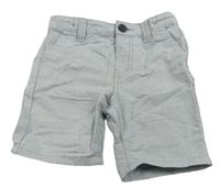 Modro-bílé pruhované chino plátěné kraťasy Denim Co.