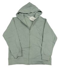 Nové - světlekhaki propínací mikina s kapucí H&M