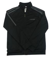 Černá funkční sportovní propínací mikina zn. Adidas