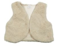 Smetanové kožešinové podšité bolérko Topolino