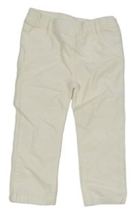 Smetanové elastické manšestráky Topomini