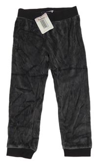 Nové - tmavošedé sametové tepláky impidimpi