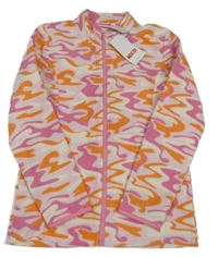 Nové - army fleecová propínací mikina Kids