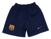 Tmavomodré sportovní fotbalové kraťasy - FC Barcelona Nike