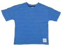 Cobaltově modré pruhované melírované tričko s nášivkou little kids