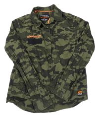 Khaki-army košile s logem Chapter young