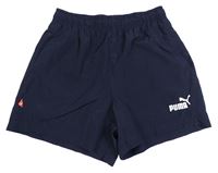 Tmavomodré plážové kraťasy s logem Puma