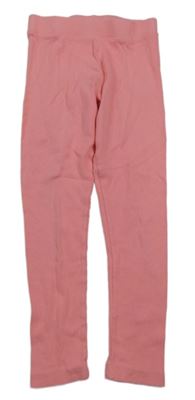 Neonově růžové žebrované legíny Primark
