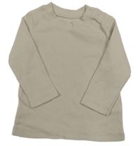 Béžové žebrované triko Peacocks