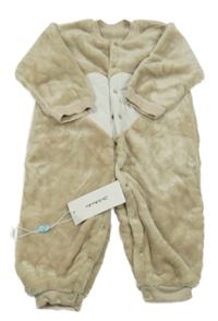 Nové - Pískový chlupatý overal se srdcem