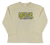 Béžové triko s logem Marvel Zara