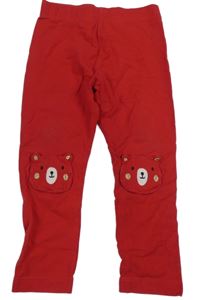 Červené legíny s medvědy M&S