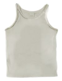 Smetanový žebrovaný crop top s kamínky Zara