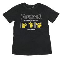 Antracitové tričko s Pikachu H&M