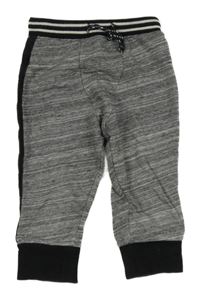 Tmavošedé melírované tepláky s pruhem H&M